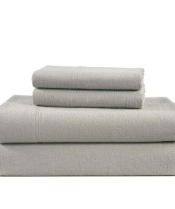 Juego de sábanas de franela para cama King LANE LINEN 100%