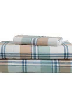 Juego de sábanas de franela de algodón 100% LANE LINEN para