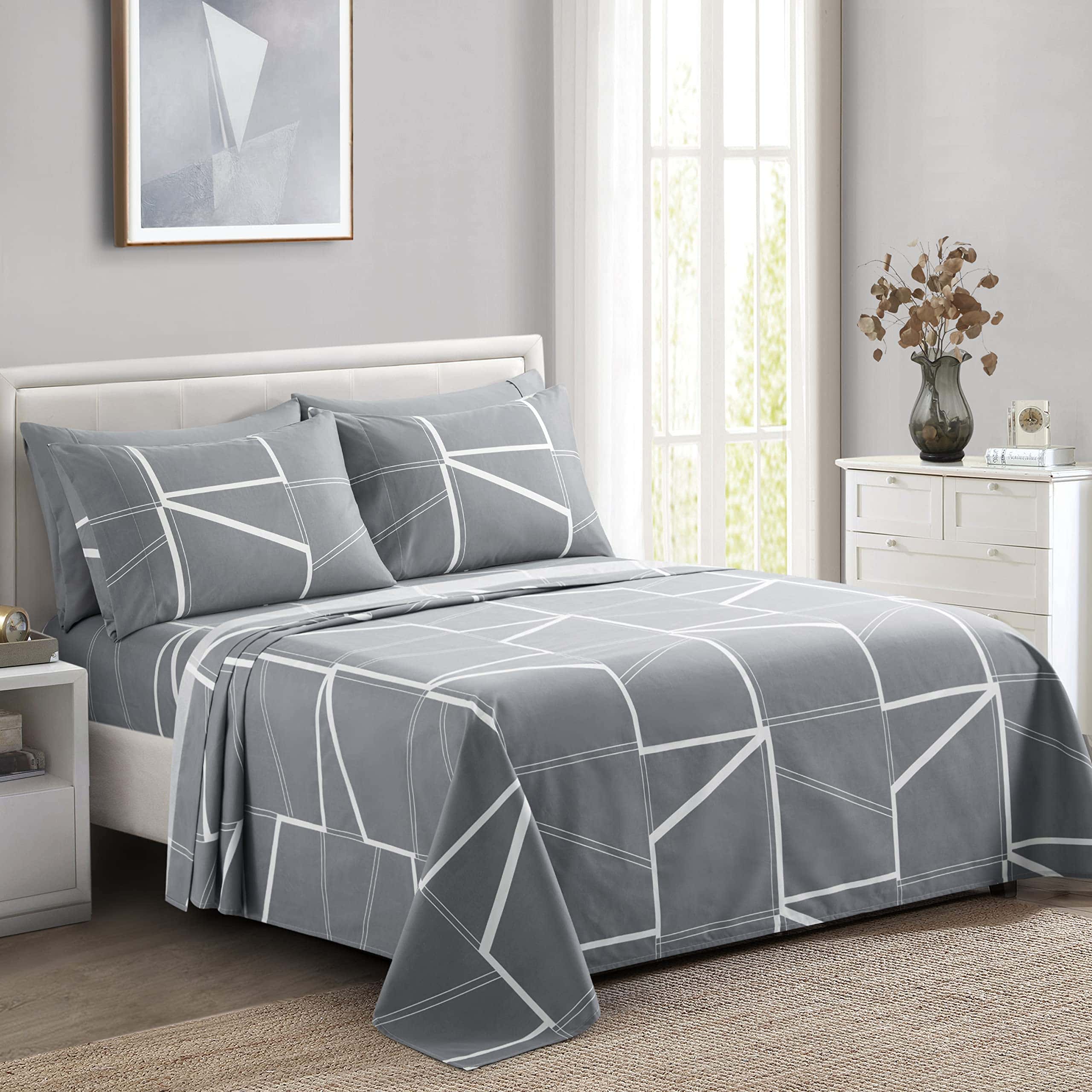 Juego de Sábanas de 6 Piezas Ultra Suaves y -Fantasía Modern