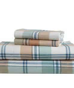 Juego de sábanas de Franela de algodón King Size de LANE