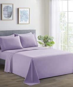Juego de Sábanas de Bambú Ultra Suave y Sedoso -Morado