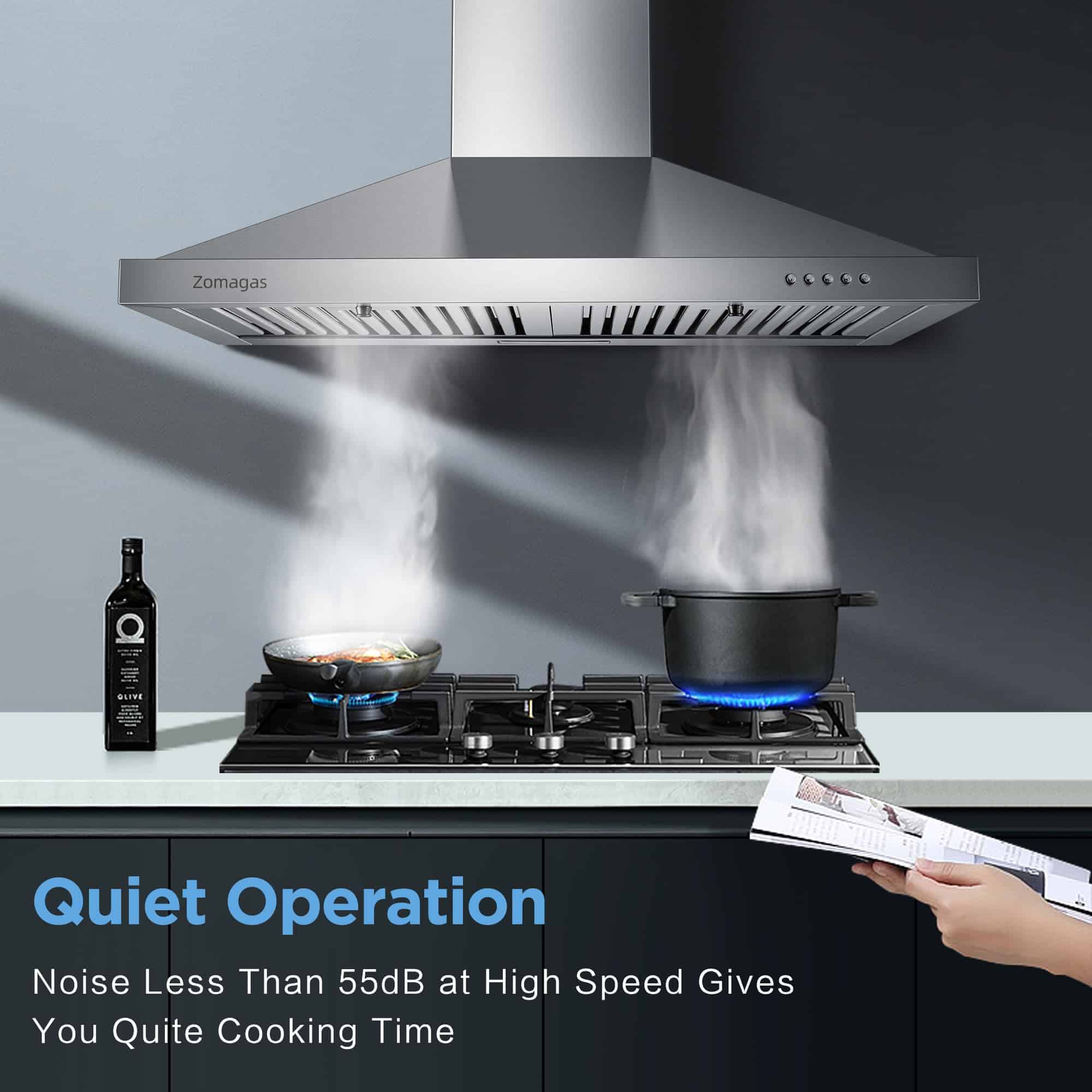 Campana extractora Zomagas de 30 pulgadas, Campana de Pared - Imagen 6