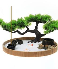 Jardín Zen Japonés para Escritorio - Kit de Arena Zen,
