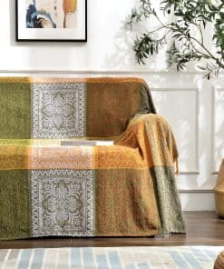 Cobertor de sofá Boho Edcooy, Manta de estilo bohemio con