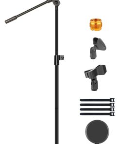 Soporte de Micrófono con Base Redonda Ponderada