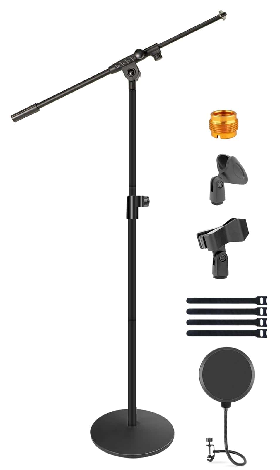 Soporte de Micrófono con Base Redonda Ponderada