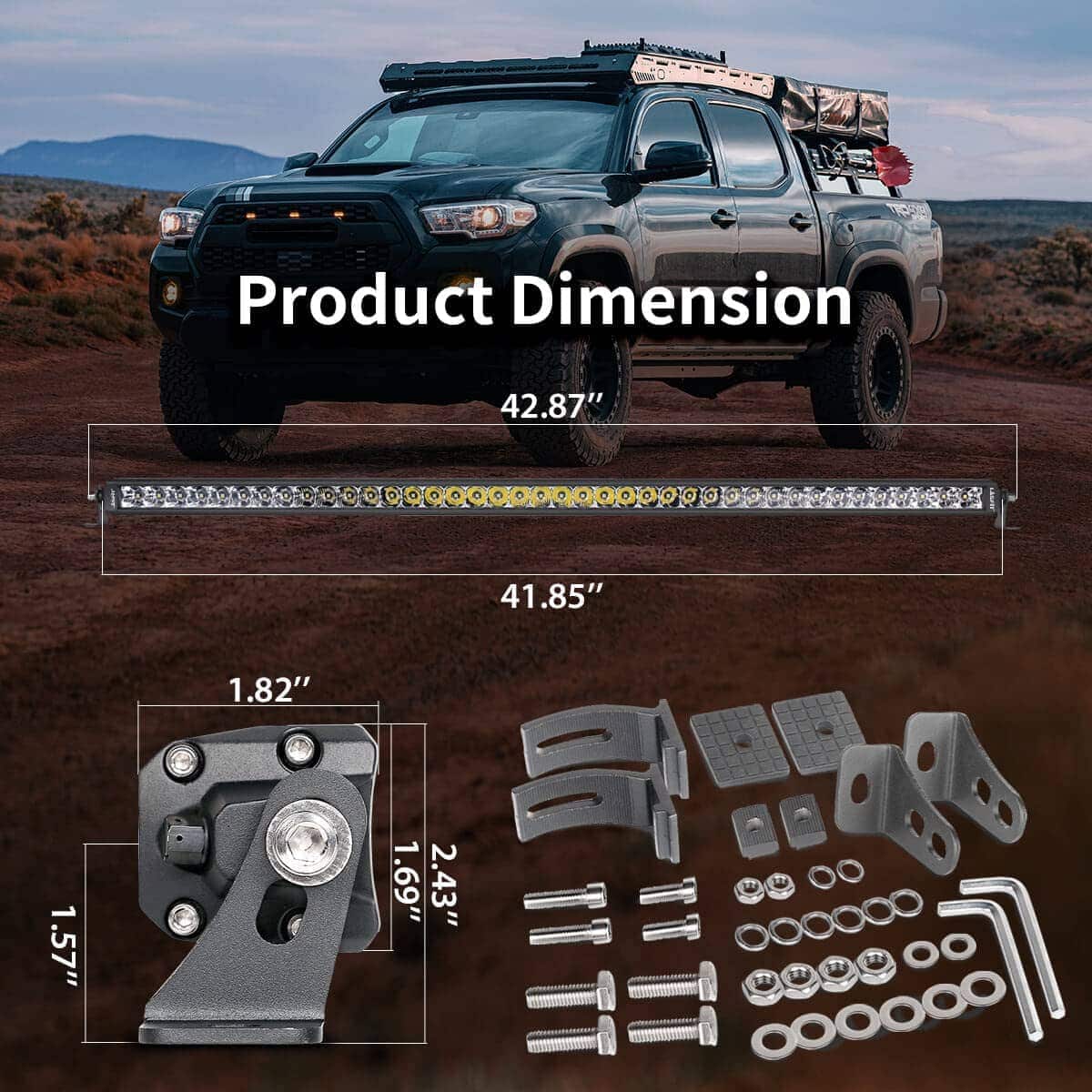 Barra de luces LED de 42 pulgadas LASFIT, Barra de luz - Imagen 7
