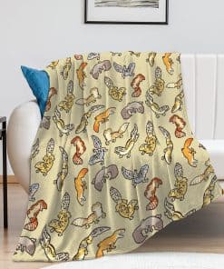 Hon-Lally Manta de Estampado de Lagartija Leopardo Infantil