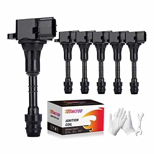 Paquete de 6 bobinas de encendido compatible con Nissan