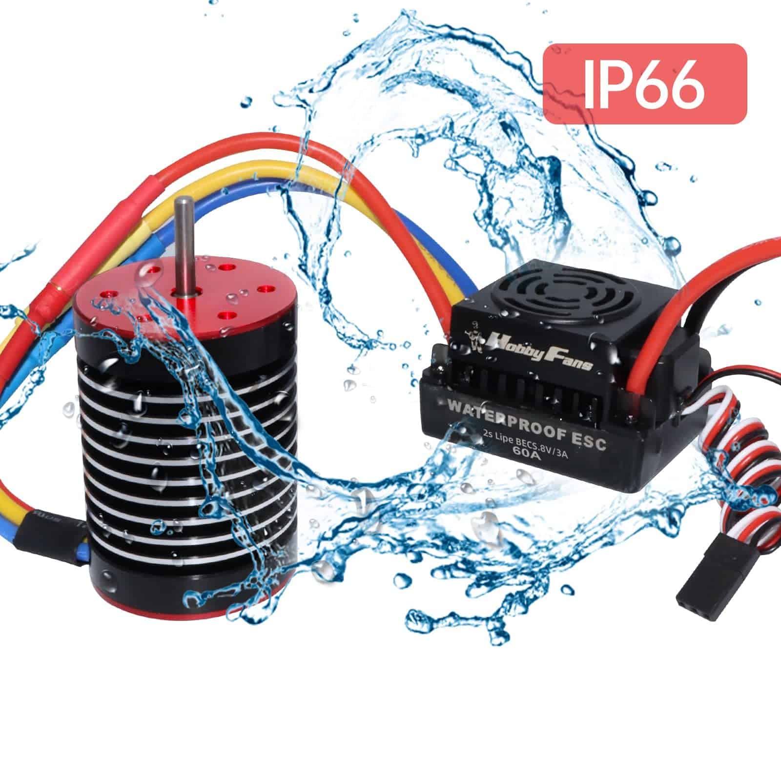 Motor Brushless Hobby Fans a Prueba de Agua F540 9T 4370KV - Imagen 6