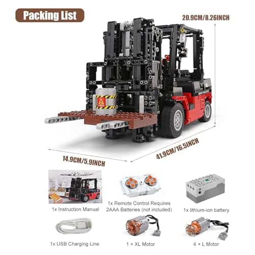 Kit de bloques de construcción Mould King 13106 Forklift - Imagen 7
