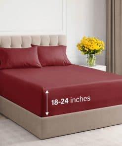 Juego de sábanas de 4 piezas tamaño King de 400 hilos 100%