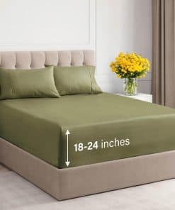 Juego de Sábanas de 4 Piezas para Cama Full de 400 Hilos