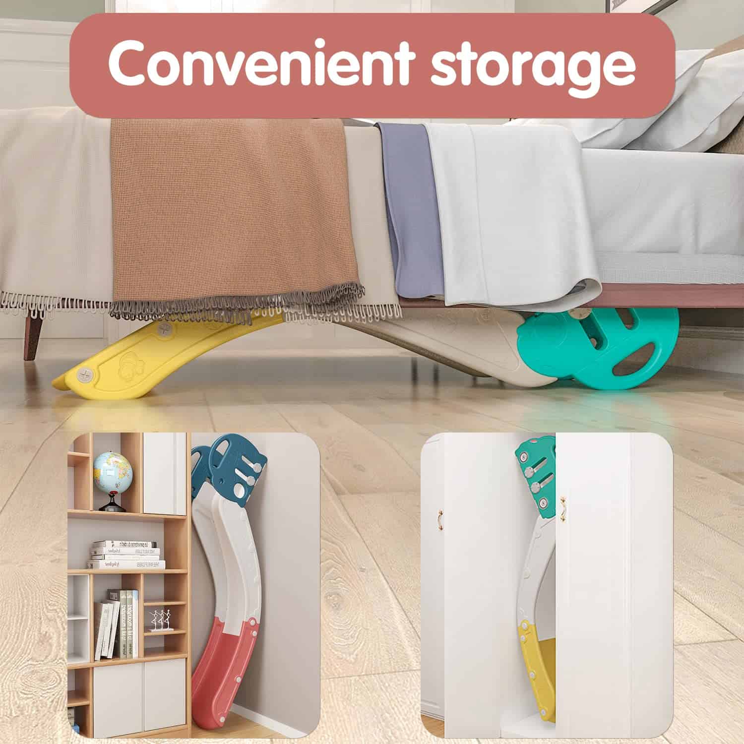 Resbaladilla para Niños que se Puede Usar con Camas, - Imagen 4