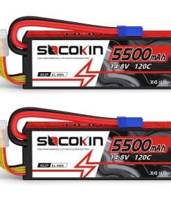 Batería Lipo 4S Socokin 5500mAh 14.8V 120C con Conector EC5