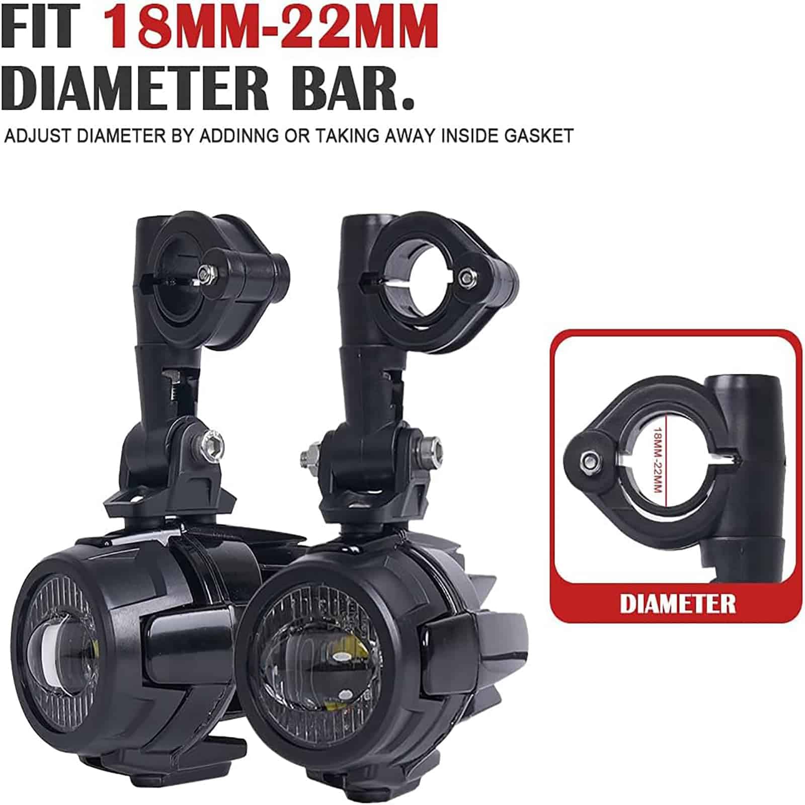 Luces antiniebla para motocicletas, luces auxiliares para - Imagen 4