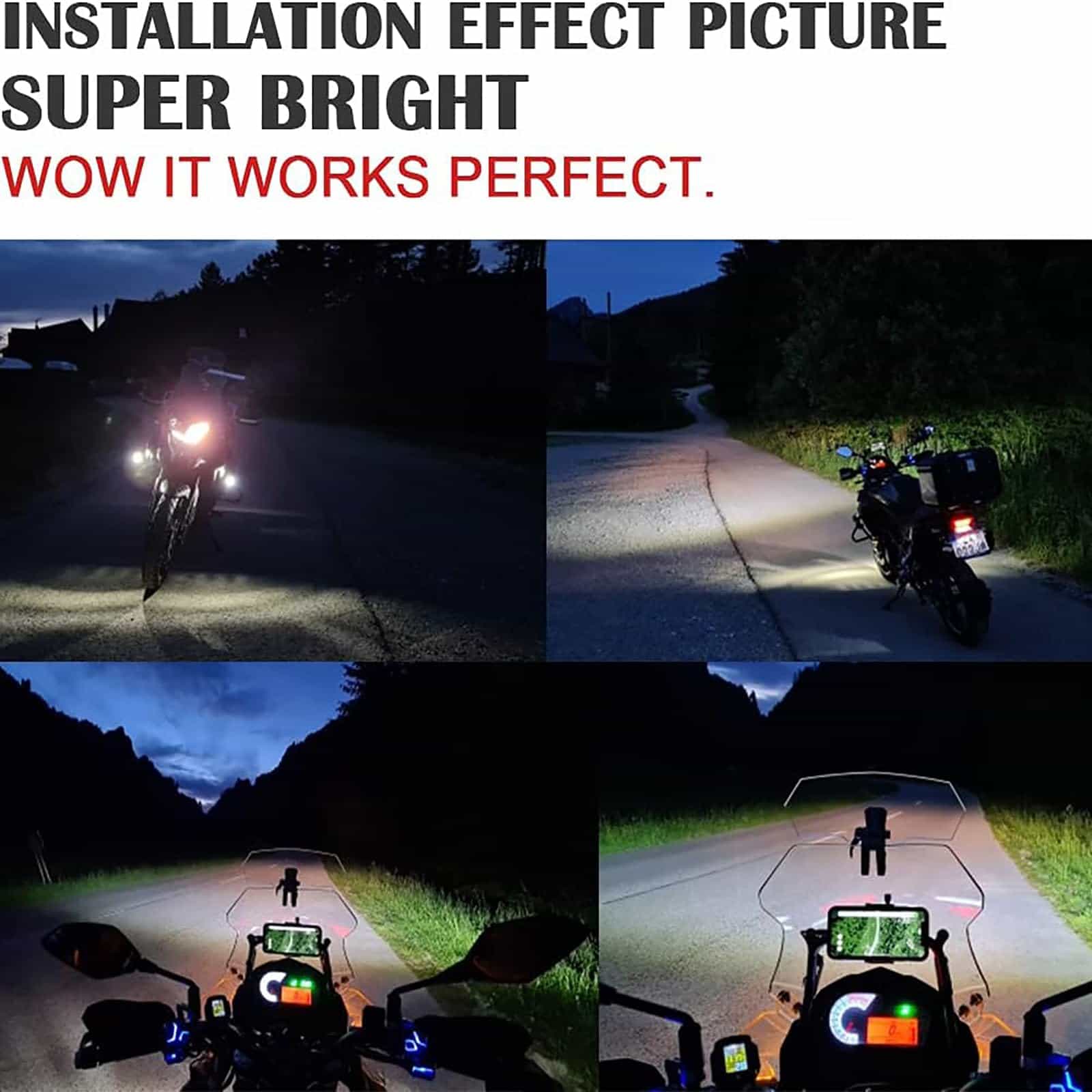 Luces antiniebla para motocicletas, luces auxiliares para - Imagen 7