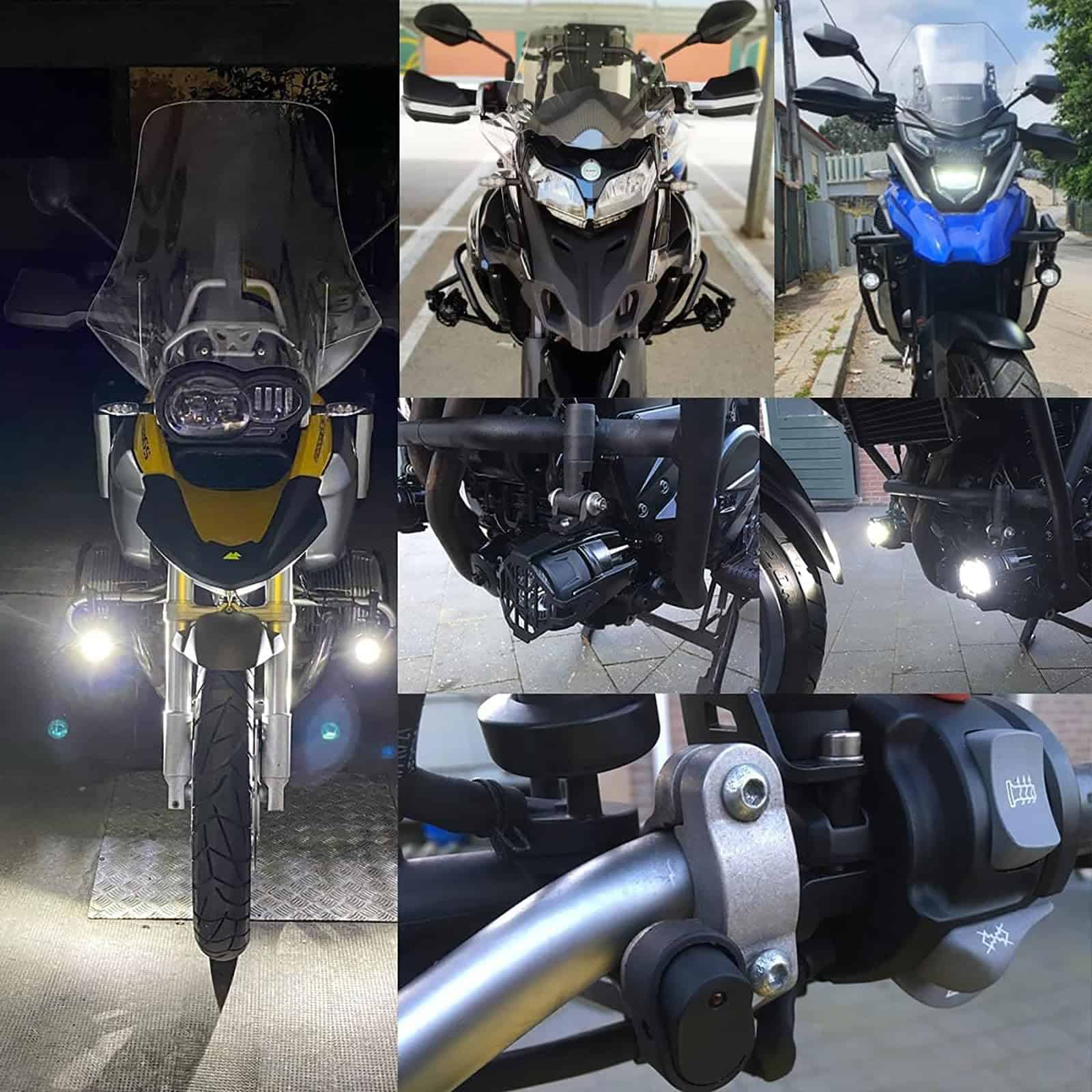 Luces antiniebla para motocicletas, luces auxiliares para - Imagen 8