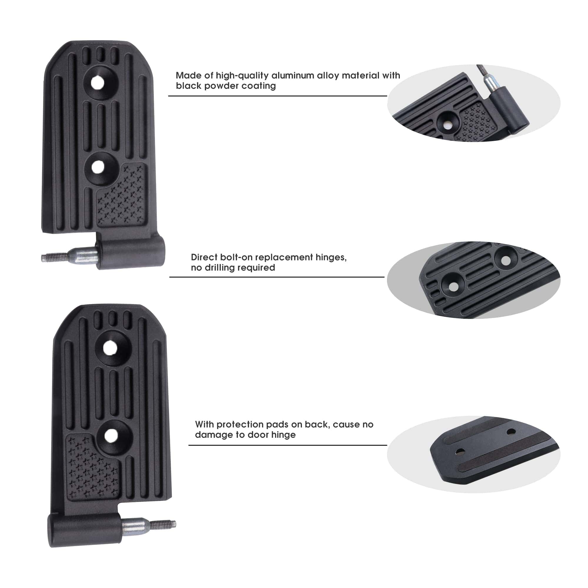 Kit de Bisagra de Puerta BESTAOO para Jeep Wrangler JL JLU - Imagen 3