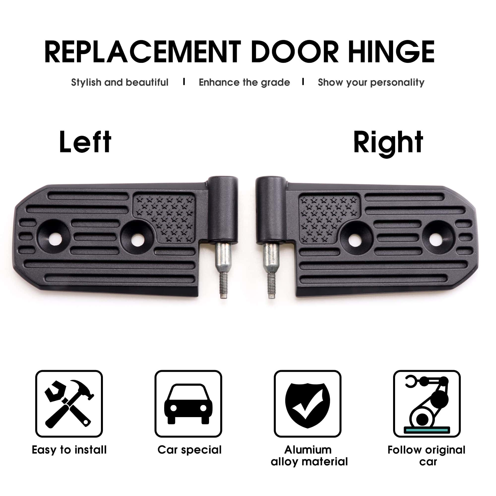 Kit de Bisagra de Puerta BESTAOO para Jeep Wrangler JL JLU - Imagen 4