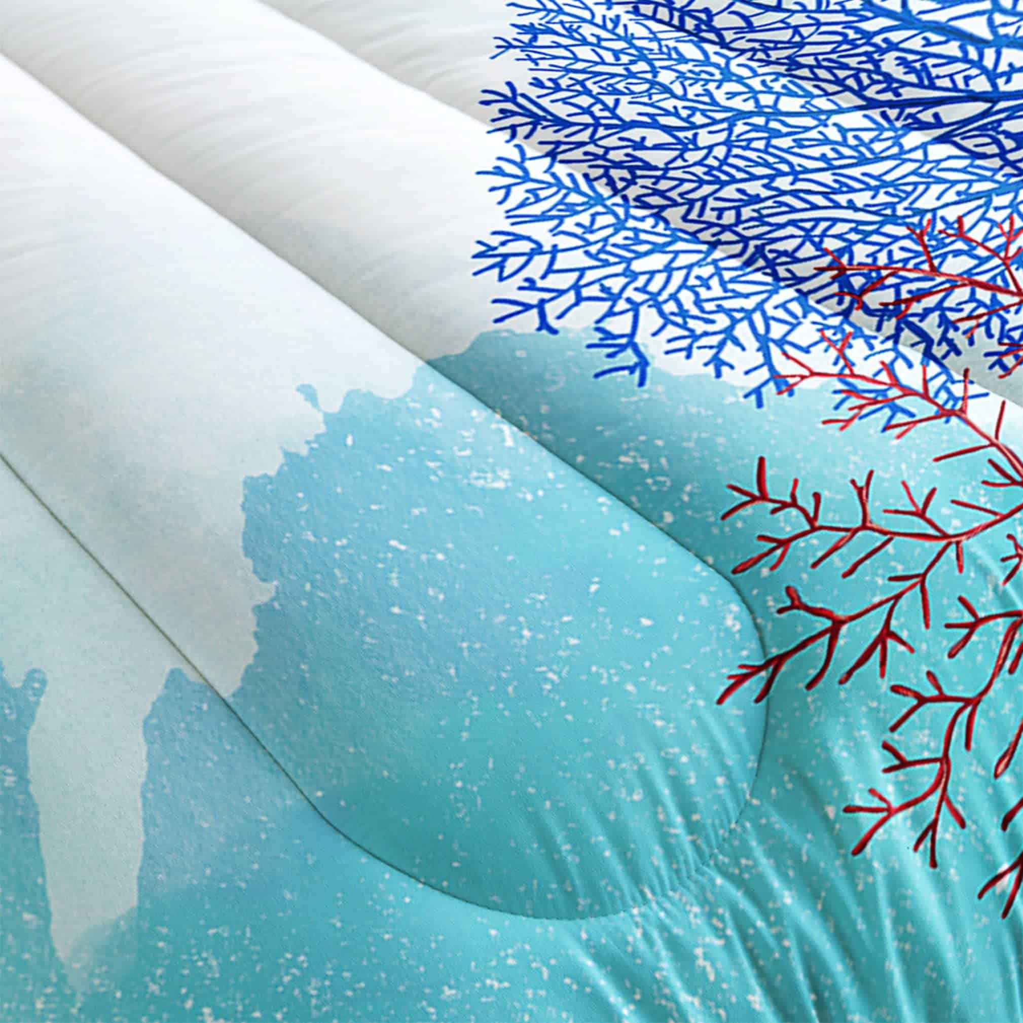 Set de edredón de confort Azul océano para niños y adultos, - Imagen 5