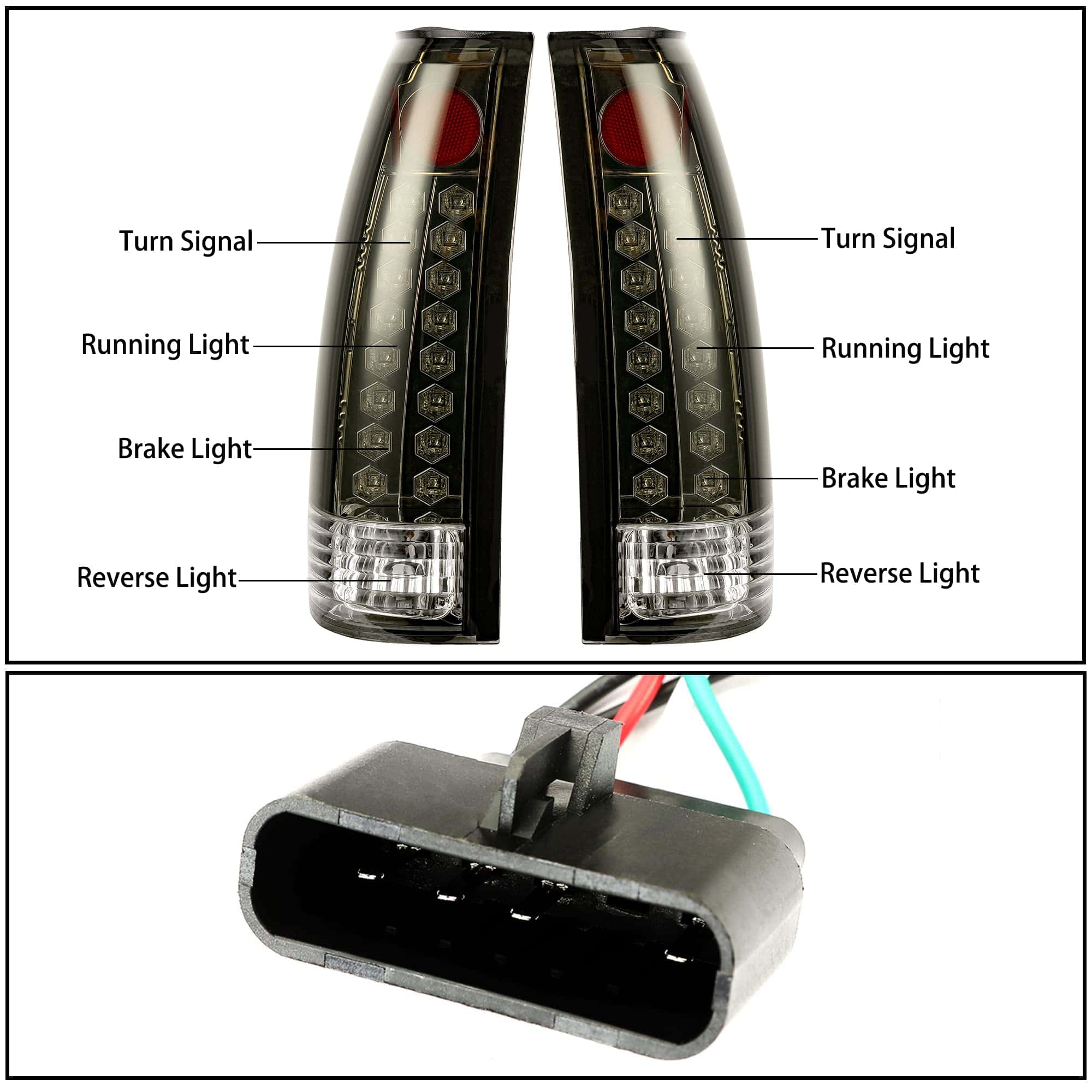 Luces traseras LED compatibles con Chevy Silverado GMC - Imagen 9