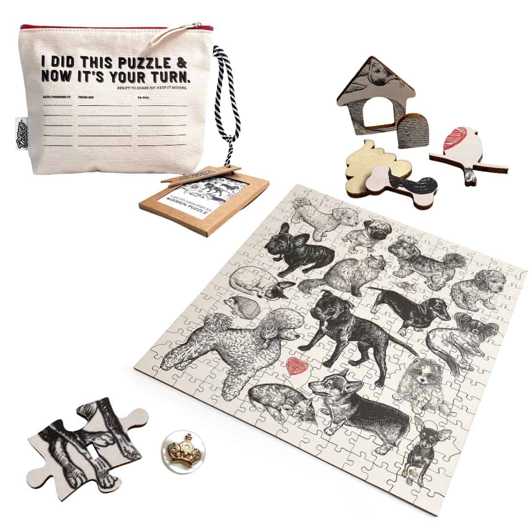 Rompecabezas de madera TROVE - I Go to - Mascotas