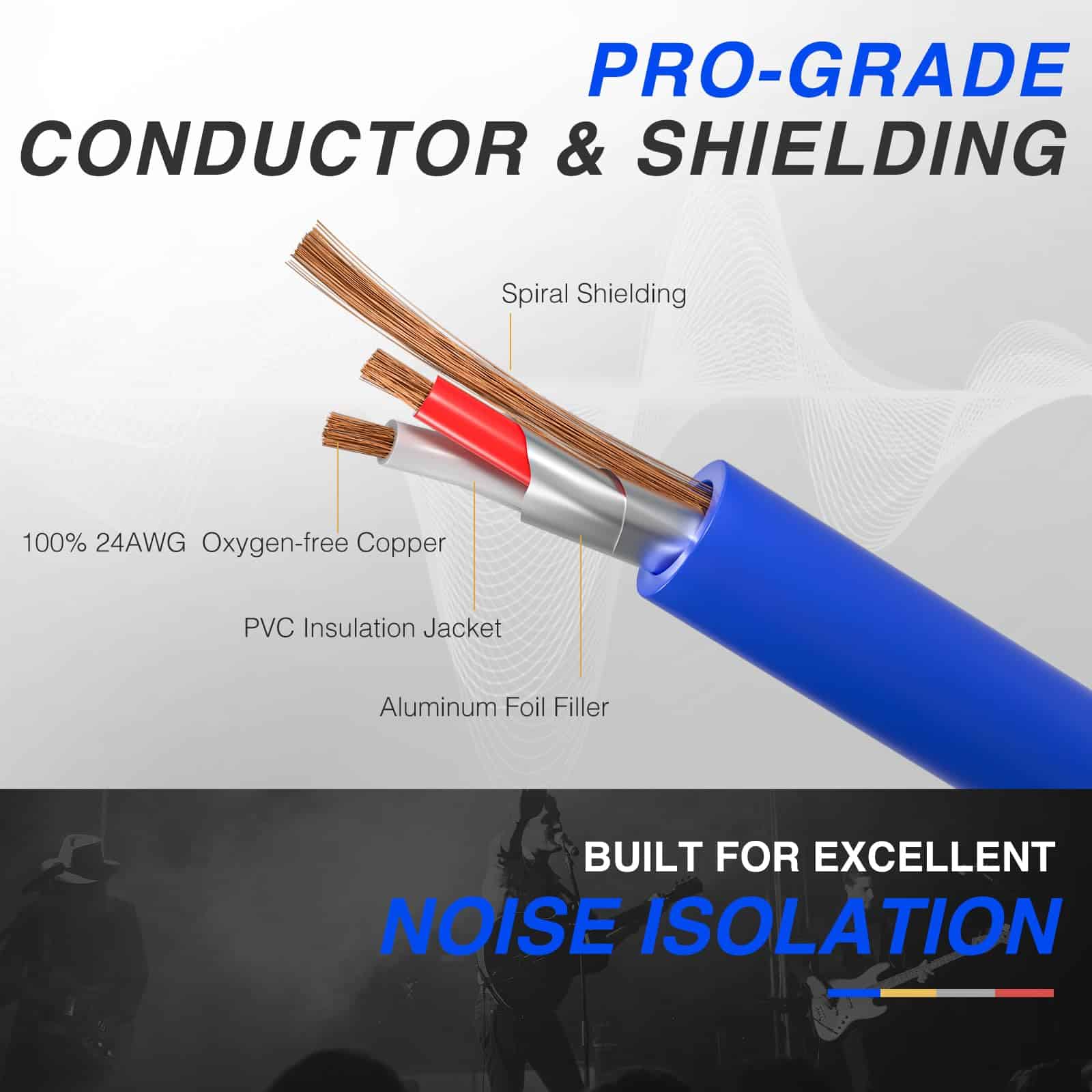 Cable XLR a XLR de Phenyx Pro de 3 pies, Cable de conexión - Imagen 5