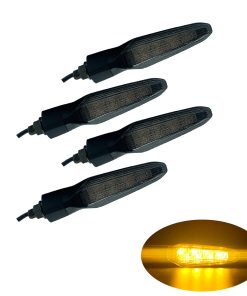WELNENT Luz de Señal de Giro LED E-MARK 4pcs juego
