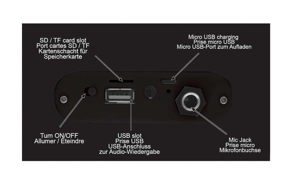 Lexibook iParty - Altavoz portátil con luces Bluetooth y - Imagen 7