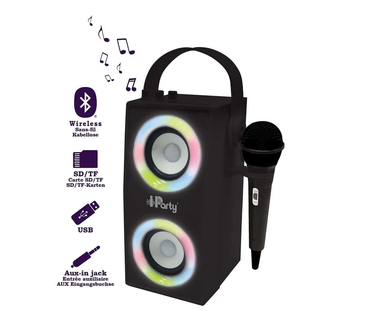 Lexibook iParty - Altavoz portátil con luces Bluetooth y - Imagen 4