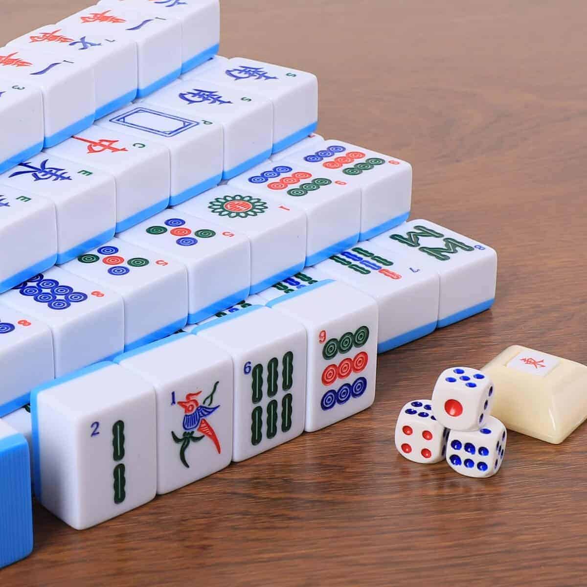 GUSTARIA Mahjong Chino, Juego de Mahjong con 146 Fichas - Imagen 6