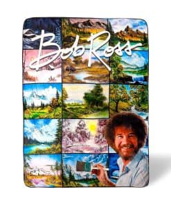 Manta de Sherpa de Gran Tamaño Bob Ross de Surreal