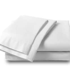 Juego de sábanas Blancas para Cama Full de Algodón 100%,