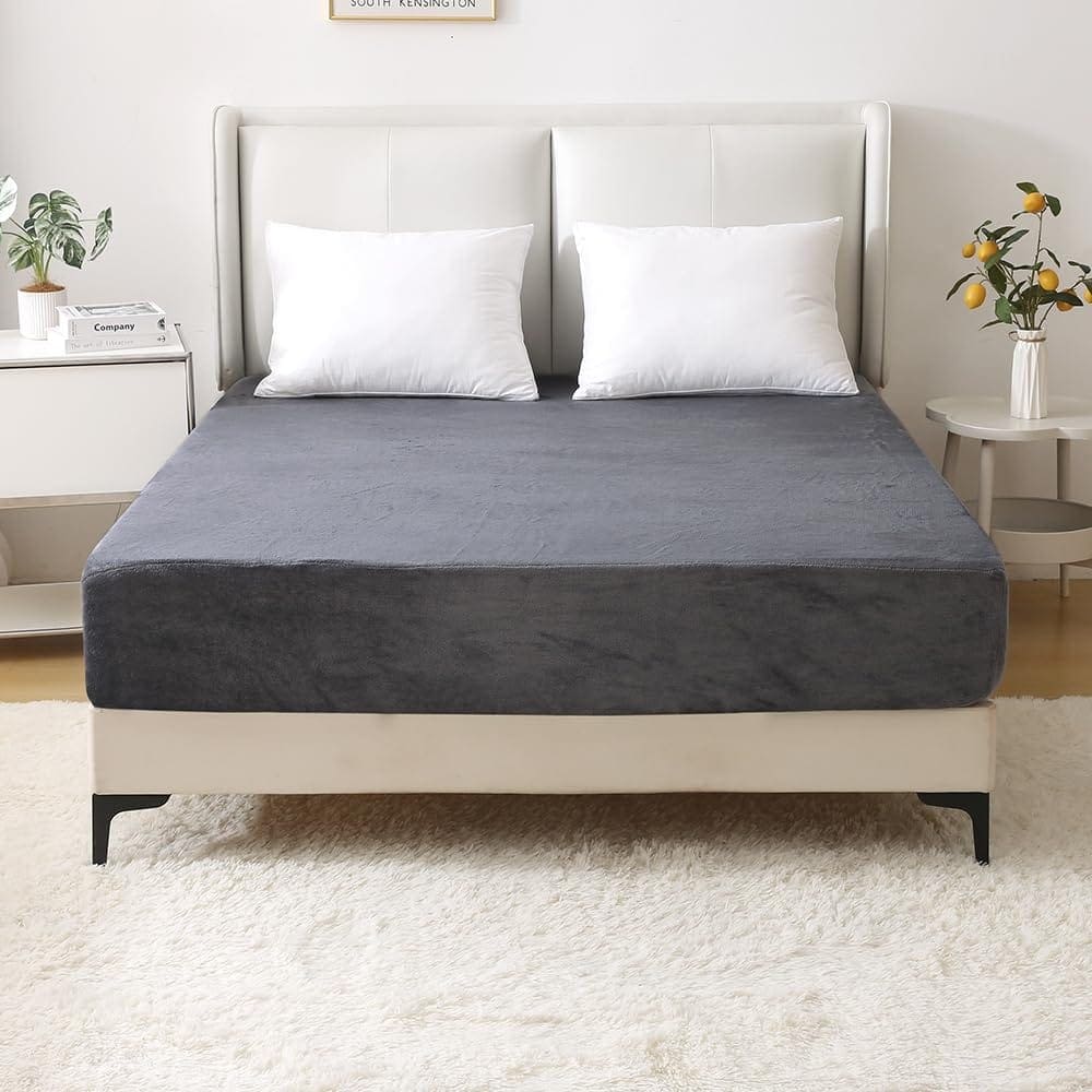 Sábana Ajustable de Franela Nokolulu para Cama King - Extra