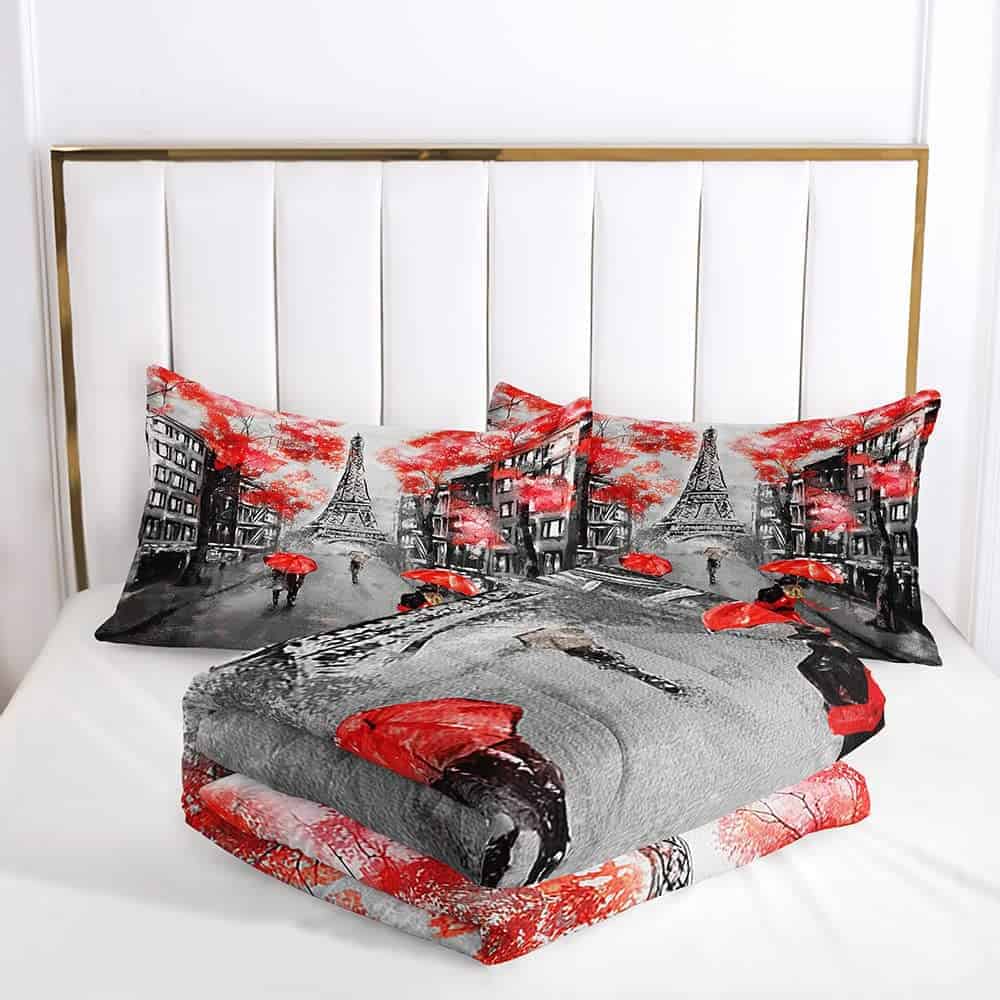 Set de Edredón Estilo París para Niñas Adolescentes, Tamaño - Imagen 6