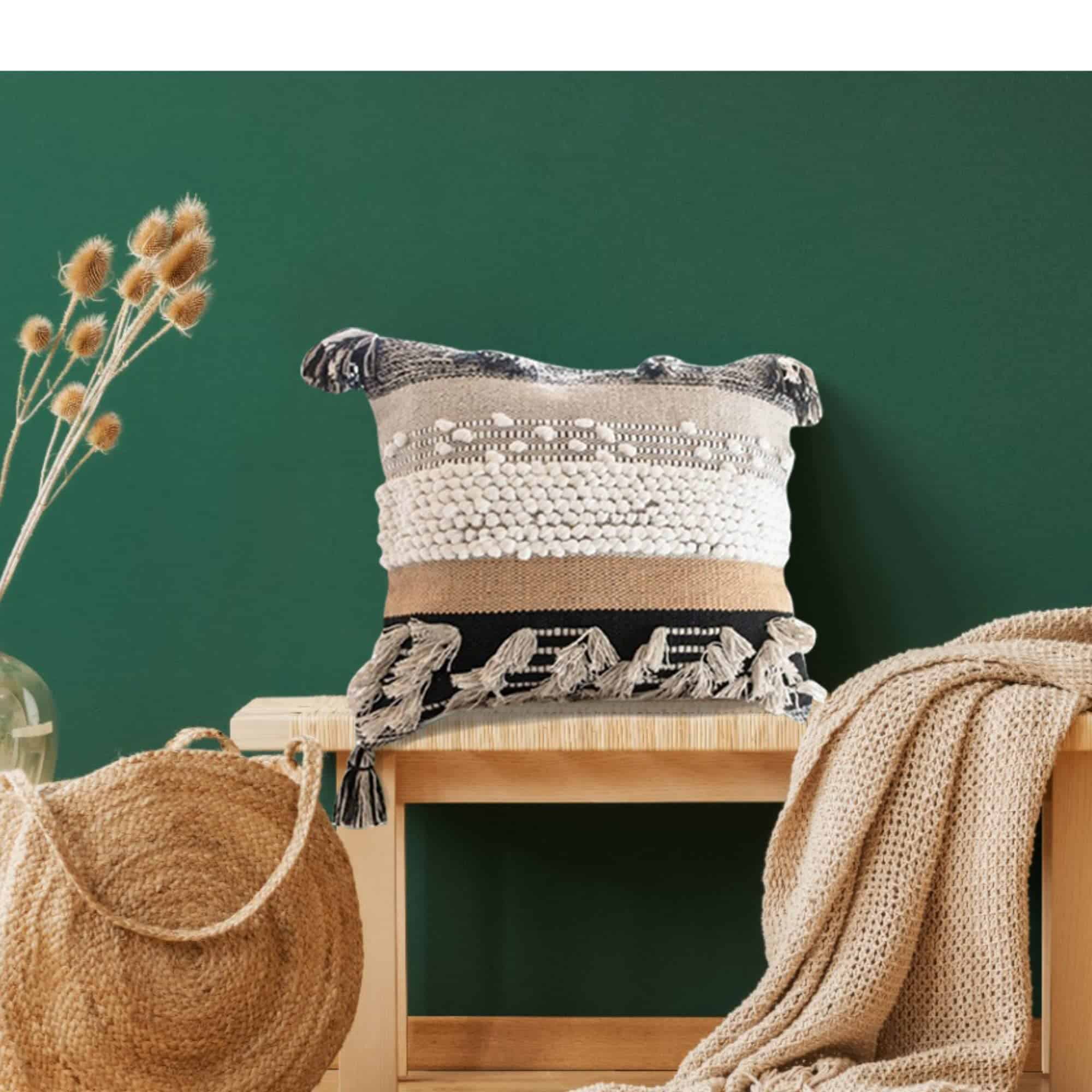 Funda de cojín boho COZYDEKO, 18�x18�, Bohemio Marruecos, - Imagen 6