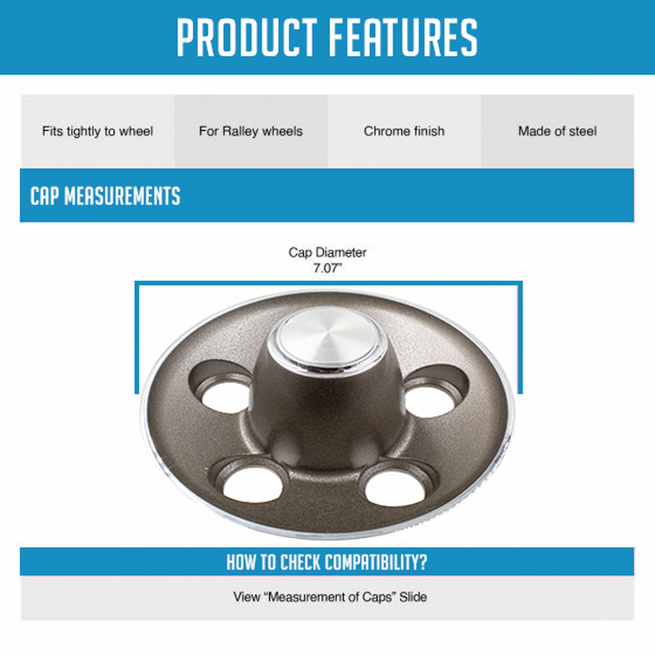 1 Pc Tapa de Rueda Rally Rallye de Aleación de Aluminio - Imagen 3