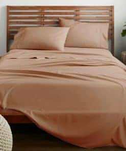 Juego de sábanas American Home Collection -Tan