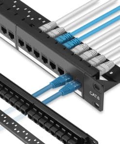 Panel de Parche Rapink de 24 Puertos Cat6 con Keystone en