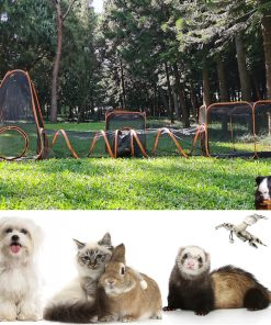 Jaula para gatos al aire libre KUCDBUN, 4 en 1 Jaula de