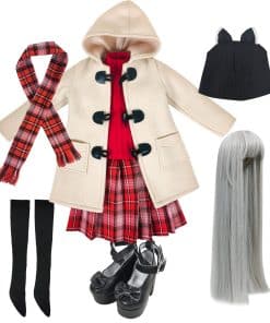 Conjunto de Ropa Proudoll Daily Outfits Wig Hat T-shirt