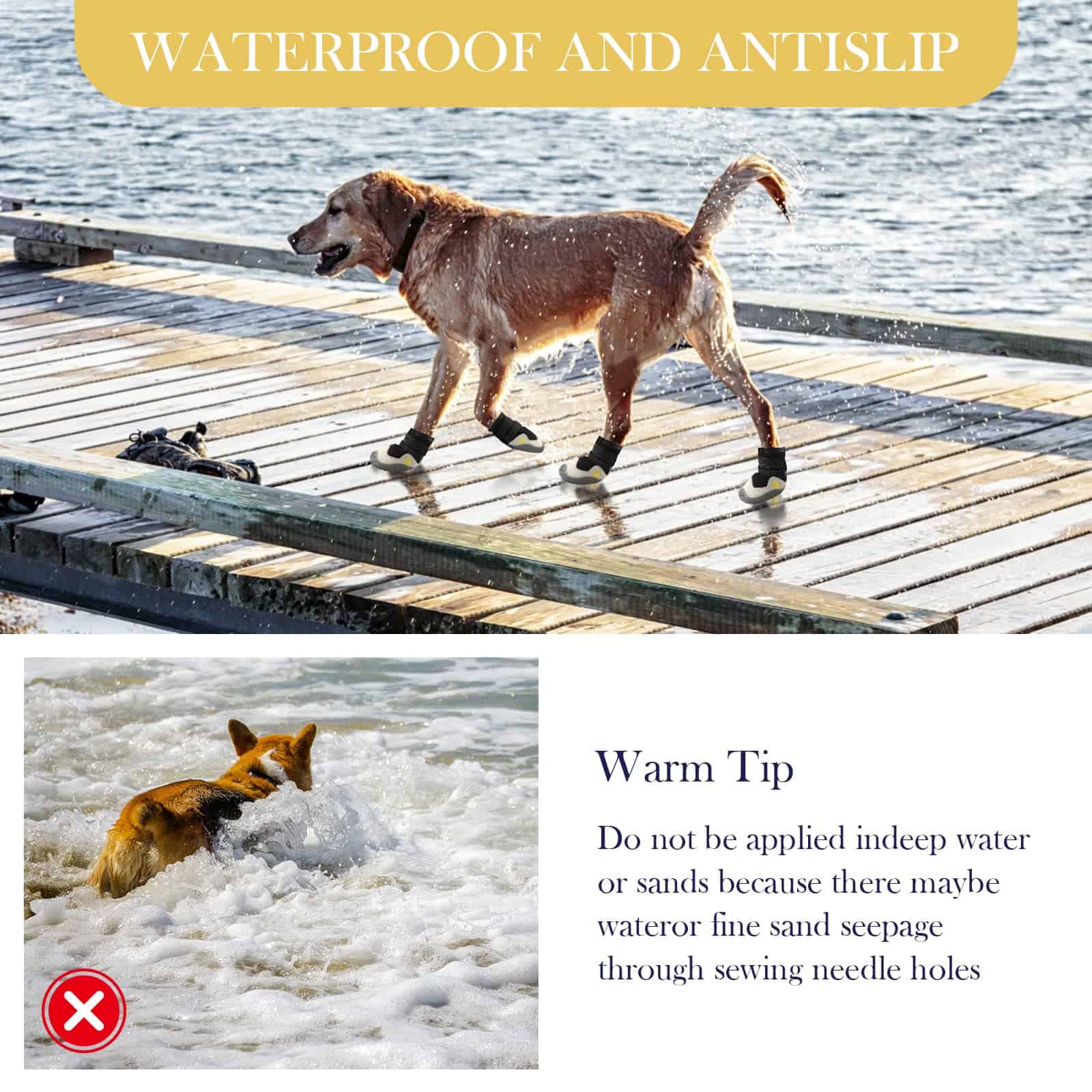 Zapatos para perros Botas transpirables para perros con - Imagen 6