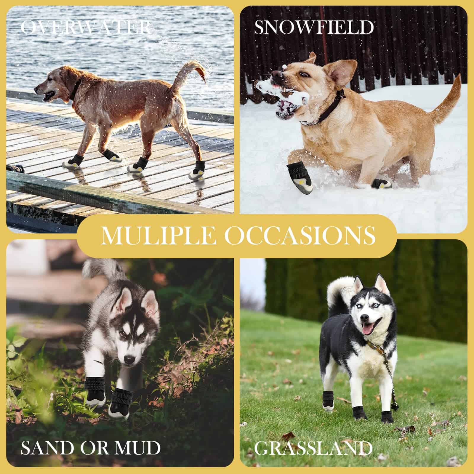 Zapatos para perros Botas transpirables para perros con - Imagen 8