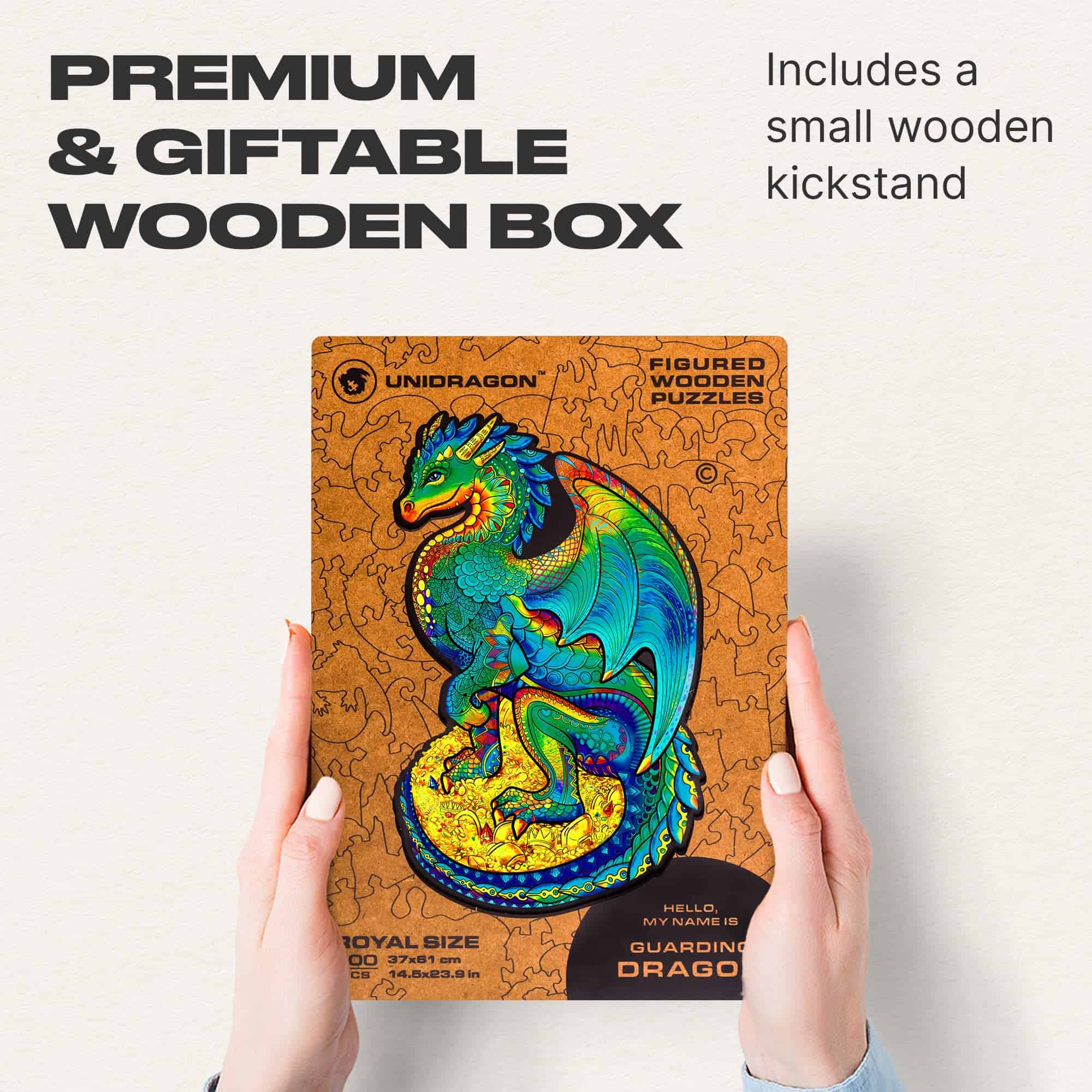 Rompecabezas de madera original UNIDRAGON - Dragón - Imagen 4