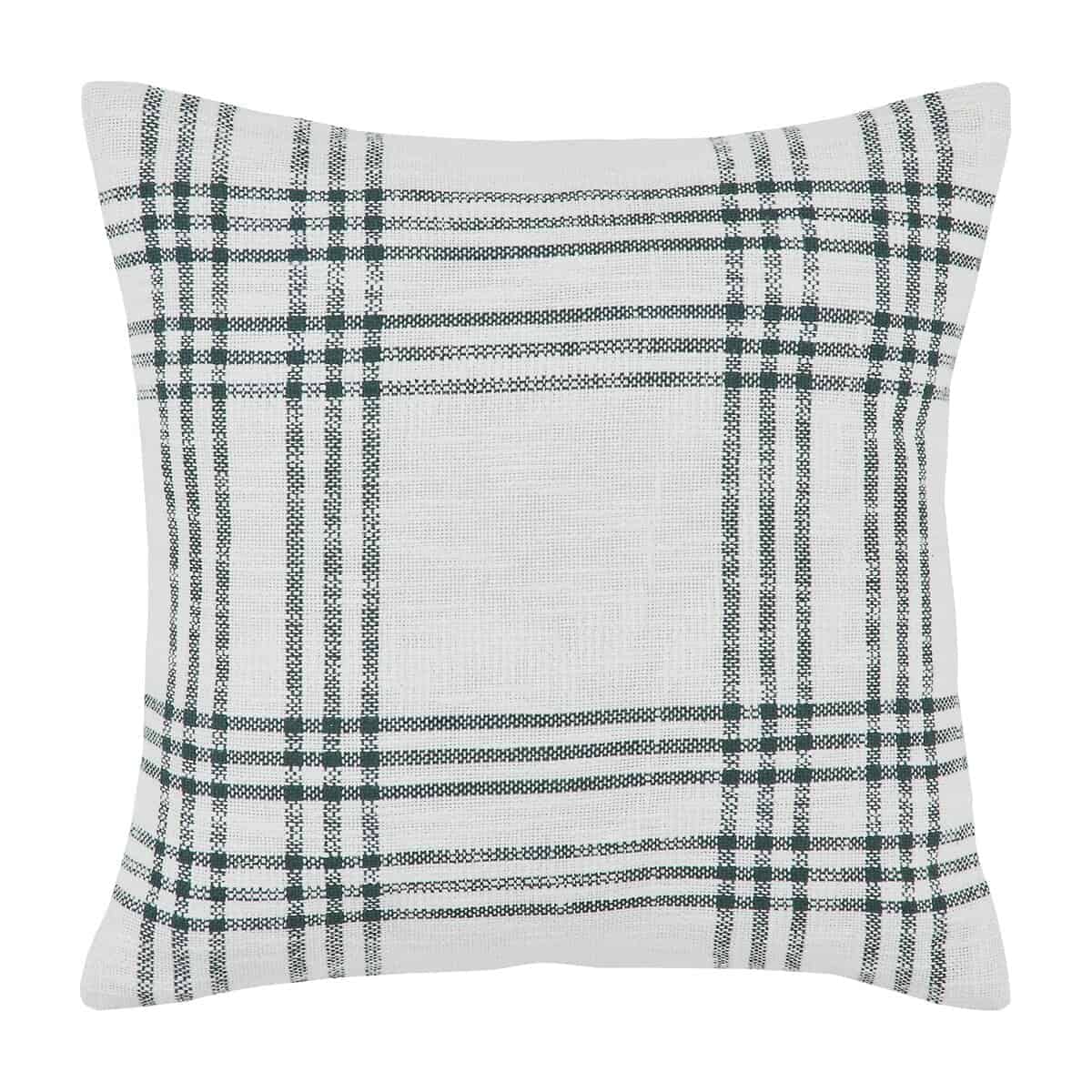 Cojín VHC Brands Pine Grove Plaid, Verde, 18x18