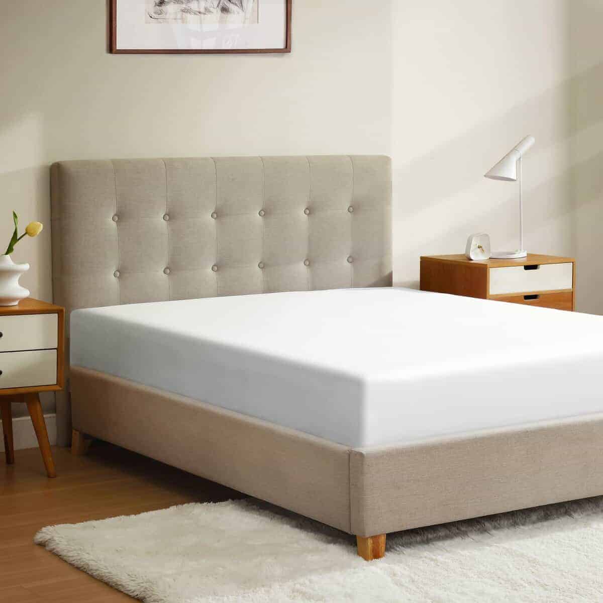 Sábana Ajustable CirclesHome King Size de -Blanco - Imagen 9