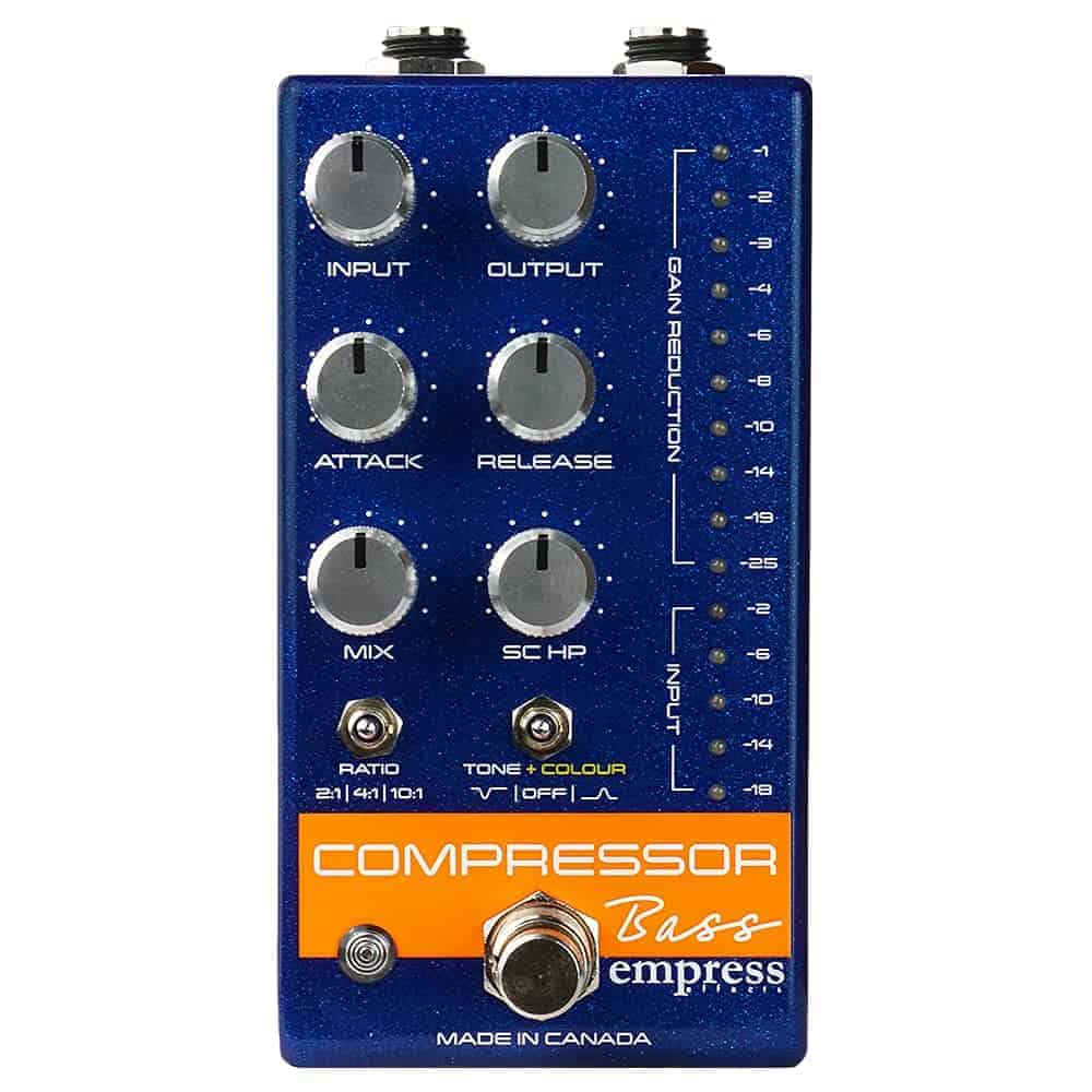 Pedal de Efectos Compresor para Bajo Empress Effects, Azul