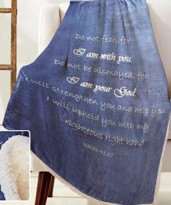 Manta Cálida de Compasión - Doble Capa 65x50 - Manta Azul