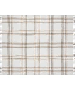 Manta tejida a cuadros de estilo moderno de granja de la